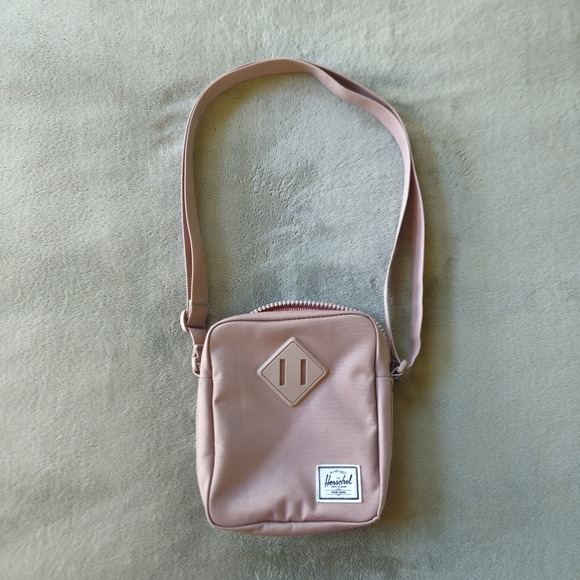 Herschel Supply Co. Handbags - Herschel Crossbody Bag‎ Dusty Pink Zipper Patch Classic Small Shoulder Purse